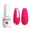 Vishine Vernis à ongles Semi-permanent Soak Off UV LED Gel Polish Nail Gel Manucure 8ml Rose foncé 770