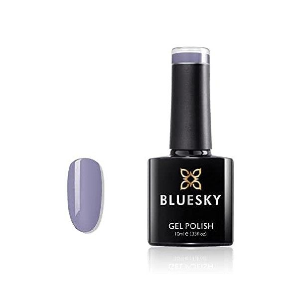 Bluesky Qxg809 Medium Gris Vernis à ongles gel UV LED Soak Off 10 ml Plus 2 LuvliNail lingettes brillantes