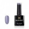 Bluesky Qxg809 Medium Gris Vernis à ongles gel UV LED Soak Off 10 ml Plus 2 LuvliNail lingettes brillantes