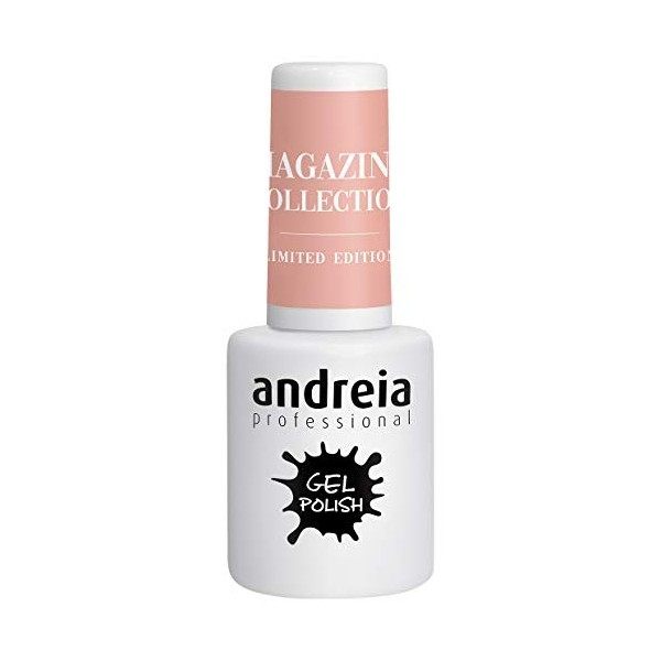 Andreia Vernis Gel Semi-Permanent pour Lampe UV/LED - Vernis à Ongles Couleur Intense Tenue 4 Semaines pour French Manucure -