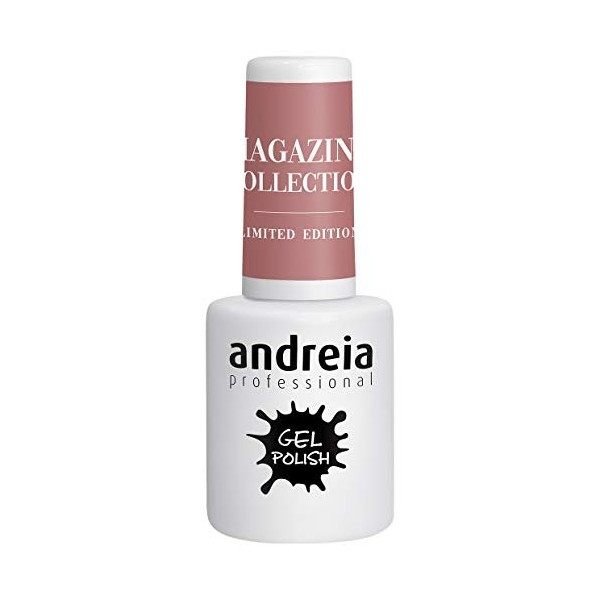 Andreia Vernis Gel Semi-Permanent pour Lampe UV/LED - Vernis à Ongles Couleur Intense Tenue 4 Semaines pour French Manucure -