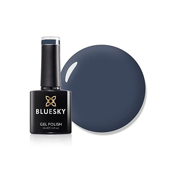 Bluesky Vernis gel, AW22, Blue Blog – AW2224, bleu, gris, indigo, durable, résistant aux éclats, 10 ml nécessite un séchage 