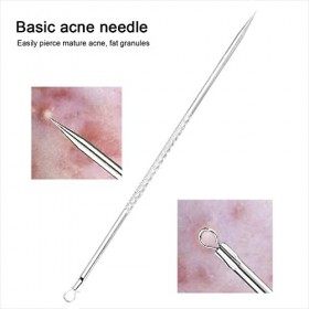 lumcov Blackhead Remover Outil,Extracteur Point Noir,Pimple Extractor Acne aiguille Blackhead Remover Set,Professionnel Dacn