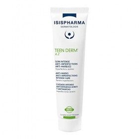 IsisPharma Teen Derm AZ - Soin intense pour peaux acnéiques - Effets visibles rapides Crème Jour et Nuit