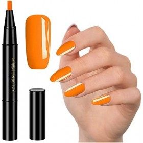 SOCHII 3 in 1 Gel Nail Polish Pen One Step Nail Gel Pen Polish Marker Brush No Need Base Top Coat Art DIY Drawing Nail Decora