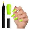 SOCHII 3 in 1 Gel Nail Polish Pen One Step Nail Gel Pen Polish Marker Brush No Need Base Top Coat Art DIY Drawing Nail Decora