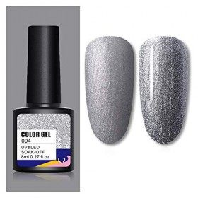 HLWJ Les Paillettes à Vernis à Ongles Absorbent Le Vernis à Ongles mélangé Semi-Permanent Color : Grey 07 