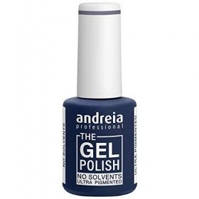 Andreia Professional -Le Gel Polonais - Gel sans solvant ni odeur - Couleur G47 Gris Froid - Nuances de rouge et nue - 10.5ml