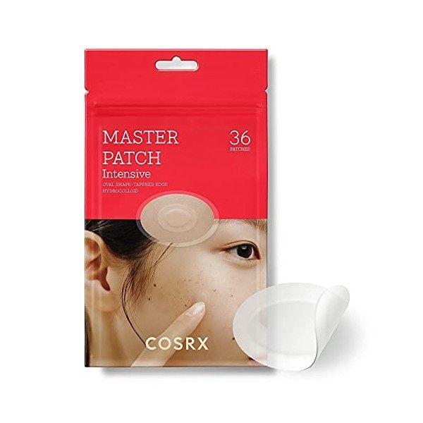 COSRX Acne Pimple Master Patch Intensive 36 Pièces Deux Tailles Ovale | Patch Bouton Anti Acné ADF Hydrocolloïde Spot Trait C...