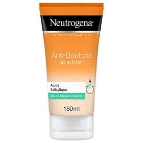 Neutrogena Anti-Boutons Gel Exfoliant à lAcide Salicylique, Peaux à Tendance Acnéique, 150 ml Crème Jour et Nuit