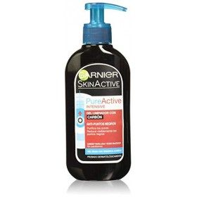 Garnier SkinActive - Gel Nettoyant Charbon Anti-Points Noirs Incrustés PureActive - 200 ml Crème Jour et Nuit
