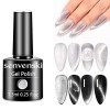 Senvenski Vernis Semi Permanent Art Gel Liner Paint Design Set Blanc Noir Or Argent Fluorescent Vernis à Ongles Couleur Shell