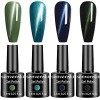 Senvenski Vernis Semi Permanent Art Gel Liner Paint Design Set Blanc Noir Or Argent Fluorescent Vernis à Ongles Couleur Shell