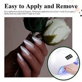 Vernis à ongles en gel perlé, imtiti 1 pcs 15 ml de couleur blanc tremper la LED Gel de longue durée de la manucure de nail a