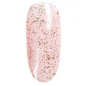 NEONAIL Vernis Semi Permanent Top Coat 7,2 ml Vernis Gel UV Semi Permanent Top Glow Rose Gold Flakes Top Coat Vernis à Ongles