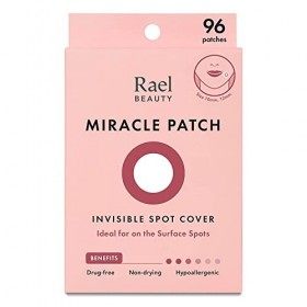 Rael patch traitement efficace anti-acné - couverture absorbante invisible des taches et des boutons aux hydrocolloïdes et tr...