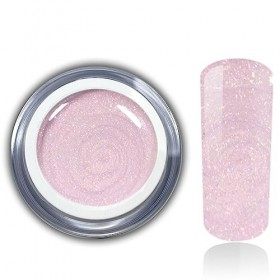 RM Beautynails Gel professionnel à paillettes colorées UV haut de gamme Nuit dété Rose 5 ml Les pigments ne coulent pas Très