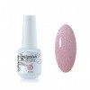 Vishine Vernis à ongles 8ml Semi-permanent Gel Polish UV LED Soak Off Manucure Rose paillettes 1326