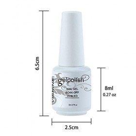 Vishine Vernis à ongles 8ml Semi-permanent Gel Polish UV LED Soak Off Manucure Rose paillettes 1326