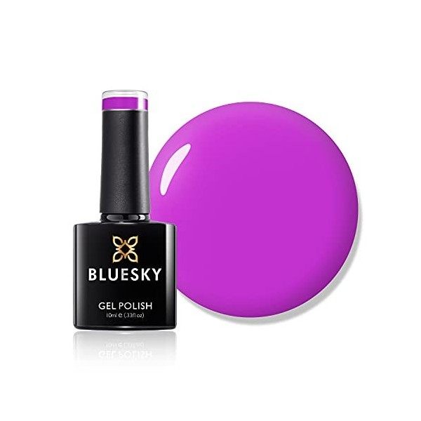 Vernis à ongles gel Bluesky, Gothic Grape Neon111, Bright, Couleur, chaud, rose, durable, résistant aux puces, 10 ml nécessi