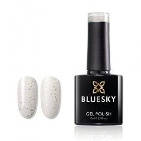 Bluesky Vernis UV / LED à paillettes Blanc / argent 10 ml