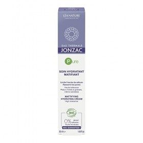 Eau Thermale Jonzac - Soin hydratant matifiant - Pure - Peaux mixtes à grasses, même sensibles - Certifié Bio Cosmos Organic ...