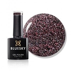 Bluesky Gel Nail Vernis, Généres, AW19, paillettes roses, longue durée, résistante aux puces, 10 ml nécessite du séchage sou