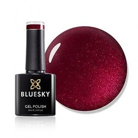 Vernis à ongles gel Bluesky, Tartan Punk 80607, rouge foncé, durable, résistant aux puces, 10 ml nécessite du séchage sous l
