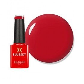 Bluesky Vernis à ongles gel de Noël, rouge - D160, longue durée, résistant aux éclats, 5 ml nécessite un séchage sous lampe 
