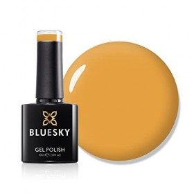 Bluesky Vernis à ongles gel, AW22, automne 2022, votre X-Factor – AW2210, jaune moutarde, longue durée, résistant aux éclats,