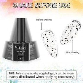 MIZHSE top coat gel uv eierschell gel vernis à ongles transparent pour Nail art sur design manucure gel de sous -lacquer vern