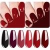 Vishine Vernis Gel Bordeaux 16ml Soak Off UV LED Nail Art Vernis à Ongles Gel Semi-Permanent Gel Polish Usage Professionnel d