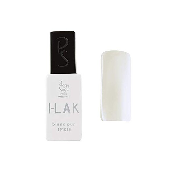 Peggy Sage - Vernis semi-permanent I-LAK soak off gel polish blanc pur - 11ml