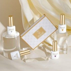 ROSALIND Primer Vernis Semi Permanent Base et Top Coat Primer Ongle Gel UV Matte Top Coat Semi Permanent Base Vernis à Ongles