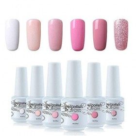 Collection de vernis à ongles gel marque Vishine, à séchoir LED ou UV, 6 pièces