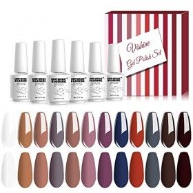 Vernis Vernis Gel Semi Permanent - Lot de 12 UV LED Vernis à Ongles Gel Soak Off Manucure Cadeau Lot 02, 12 Couleurs X 8ml