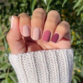 Vishine Lot de Vernis Gel Semi-Permanent Rose Pink Blanc Vernis à Ongles Gel UV LED Soak Off 6 Flacon 8ml Cadeau