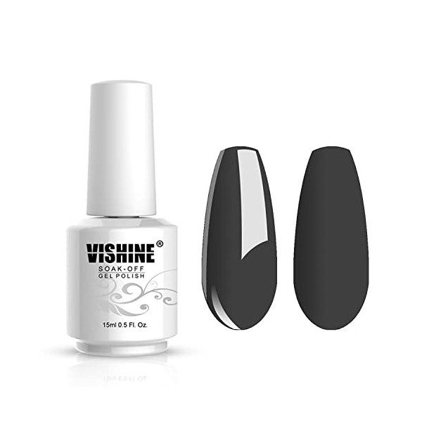 Vishine Vernis à ongles 15ml Vernis Gel Semi-permanent Gel Polish Soak-off UV LED Manucure Vernis Gels 1 Couleur 5096