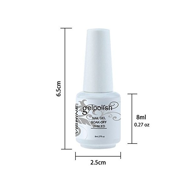 vishine Soak Off UV LED GEL Polish Laque Nail Art Manucure 8 ml