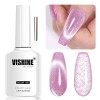 Vishine Lot de 6 Vernis Semi-permanent Magnétique, Holographique Pailleté Cat Eye Vernis Gel UV Semi Permanent Brillant Scint