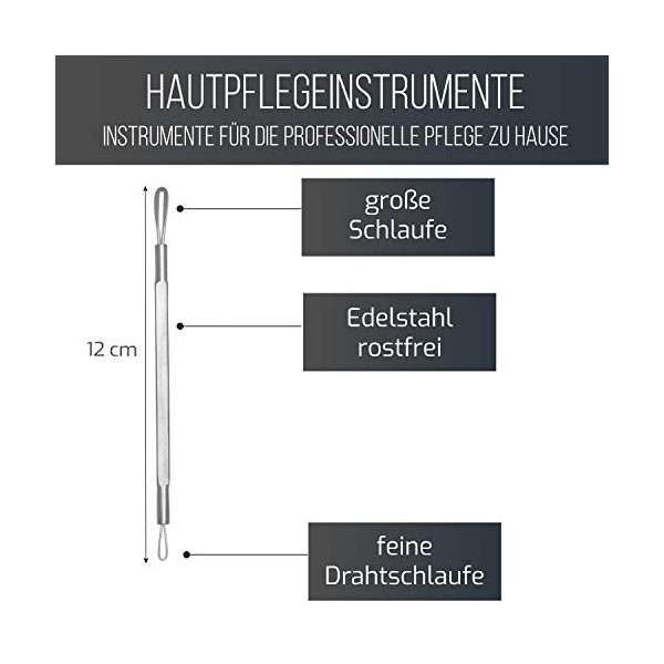 Comédons Set/Double Pack/points noirs en Poignée de/boutons en acier inoxydable/boutons anti-adhesif Crème Jour et Nuit