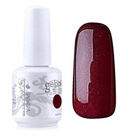 Vishine Vernis à ongles Semi-permanent GelPolish Soak-off UV LED Manucure Vernis Gels Rouge brunâtre 1449 