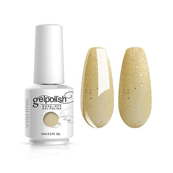 Vishine Vernis à ongles Semi-permanent GelPolish Soak-off UV LED Manucure Vernis Gels Rouge brunâtre 1449 