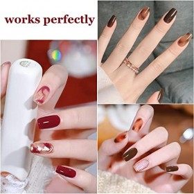 Vishine Soak Off UV LED Vernis à Ongles Gel Semi-Permanent Blossom Gel Polish Effet Diffusion, Marbre, Pierre Naturelle, Aqua