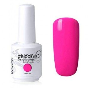 Vishine Vernis à ongles Semi-permanent Gel Polish UV LED Soak Off Manucure Hot Rose 099 