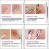 1st Deer Extracteur Point Noir de Acné, 5 Pcs Kit Extracteur Professional Pince Point Noir pour Retire Comédons, les Boutons ...