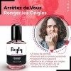 Fingly Vernis Amer pour Enfant & Adulte - Vernis à Ongles Transparent - Vernis Anti Ronge Ongle - Soins pour les Ongles Rongé