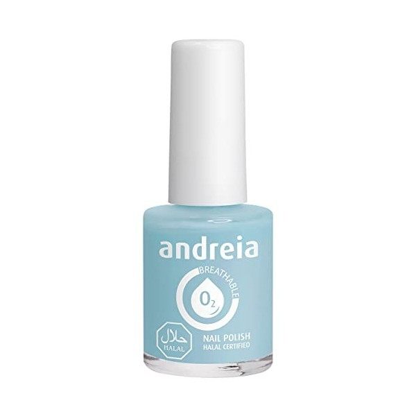 Andreia Vernis Halal - Vernis à Ongles Végétalien Brillant, Perméable & Respirant Conforme aux Exigences Halal - Haute Qualit