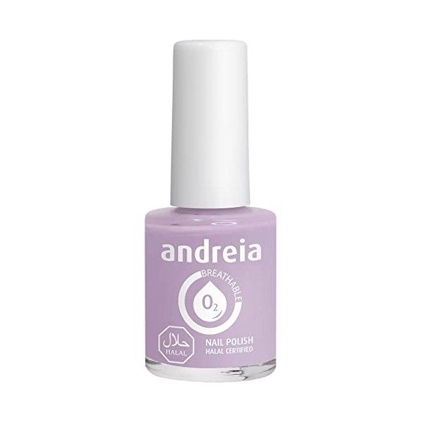 Andreia Vernis Halal - Vernis à Ongles Végétalien Brillant, Perméable & Respirant Conforme aux Exigences Halal - Haute Qualit