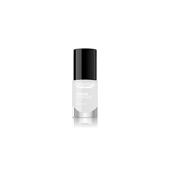 GlamUp Paris - Vernis à Ongles - Ultra Brillance - Longue Tenue - Séchage Rapide - N°101 - Blanc